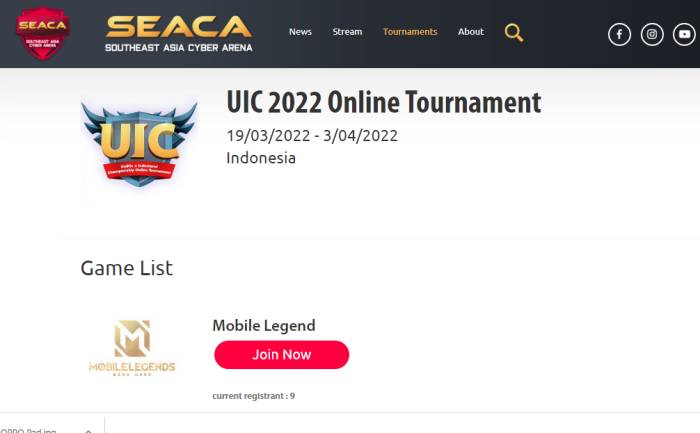 Turnamen Mobile Legends UIC