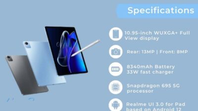 Realme Pad X 5G Spesifikasi Dan Harga Terbaru 2022