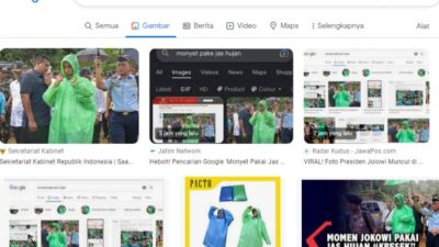 Ketik 'Monyet Pakai Jas Hujan Hijau' Di Pencarian Google, Malah Muncul Foto Presiden Jokowi