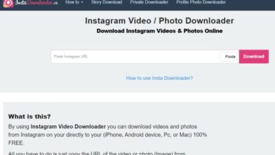 Website Instagram Downloader Paling Rekomended 2023