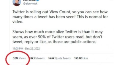 Fitur View Count Resmi Dirilis Twitter