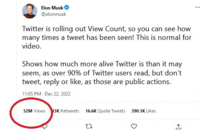 Fitur View Count Resmi Dirilis Twitter