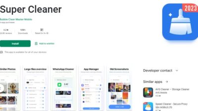 Super Cleaner Aplikasi Pembersih File Sampah Di HP Terbaik 2023